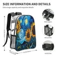 thumbnail image 4 of Kdxio Starry Night Sunflower Field Clear Backpack, Transparent Bookbag for School for Women Men, Capacity Clear Bag for College, Travel, 4 of 7