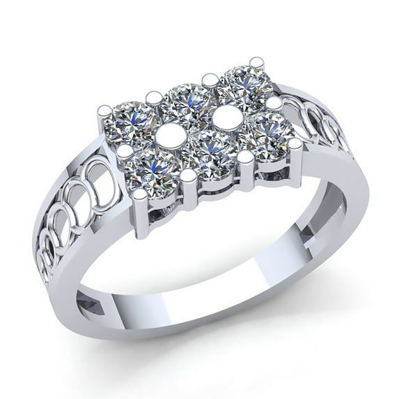 Genuine 0.75ct Round Cut Diamond Mens Classic Wedding Anniversary Band Solid 10K Rose, White or Yellow Gold J SI2