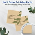 thumbnail image 2 of Avery Printable Square Cards, 3" x 3", Kraft Brown, 60ct, 2 of 8