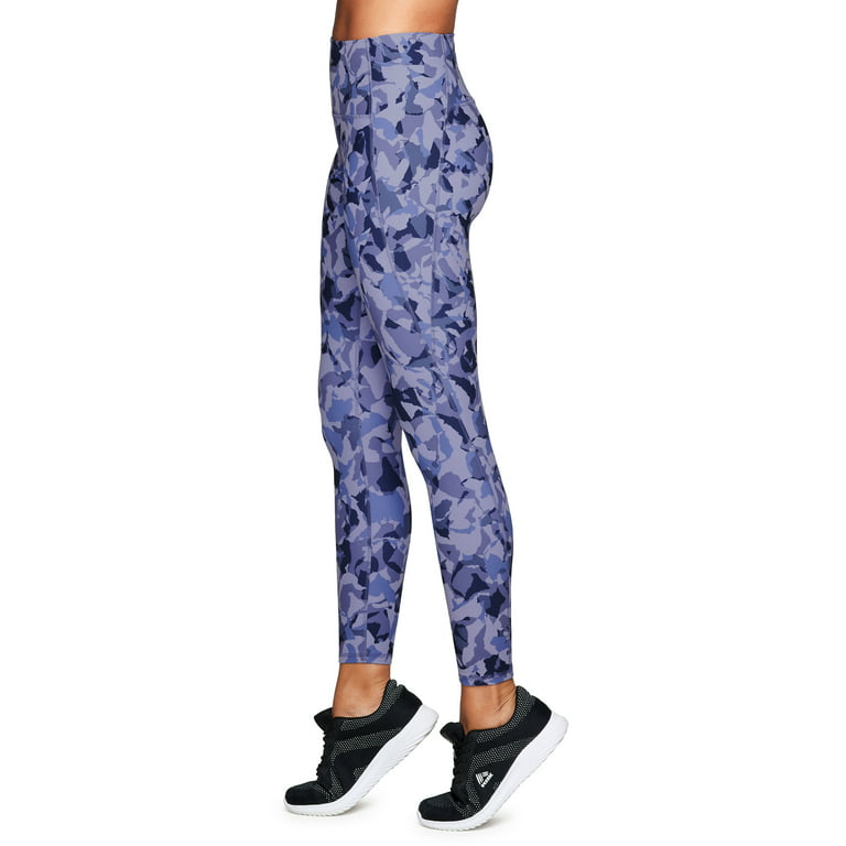RBX Active Women's Abstract Geo Soft Squat Proof Yoga Legging With Pockets  