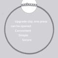 thumbnail image 2 of 3-5MM Leisure Moissanite Tennis Necklace for Men Lab Grown Diamond Tennis Necklace Bridalgroom Full Moissanite Necklace Wedding Necklace Daily Wear Tennis Chain for Men, 2 of 10