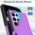 thumbnail image 5 of for Samsung Galaxy S22 Ultra Case: Dual Layer Protective Heavy Duty Cell Phone Cover Shockproof Rugged with Screen Protector - Military Protection Bumper Tough - Samsung Galaxy S22 Ultra 5G, Purple, 5 of 16