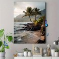 thumbnail image 4 of Tropical Palm Trees Beach Landscape Canvas Print, Wall Art for Living Room, Bedroom, Bathroom, Kitchen, Office, Hotel, Cafe, 4 of 8