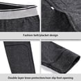 thumbnail image 3 of Qarigey Mallas térmicas para hombre, mallas para calentar el cuerpo al aire libre, ropa interior más cálida para hombre, pantalones cálidos Ropa interior Negro 2XL. Qarigey AP013671-01, 3 of 6