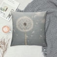 thumbnail image 2 of Nawypu  Dandelion Throw Pillow Cover Summer Nature Wild Botanical Dandelion Blossom in Wind Sky Air Rectangle Pillow Cases Home Decorative  Cushion Cover for Bed Sofa Green White, 2 of 5