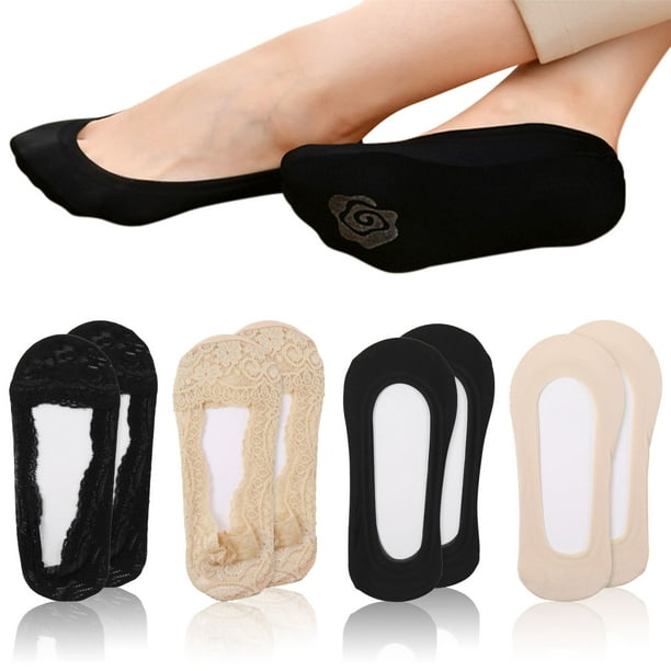 Women Sock Skin Friendly Invisible Stockings Good Elasticity No Hose for  Show Non-Slip Stocking Lightweight Soft Handheld Boat Socks