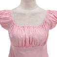 thumbnail image 3 of Women Rockabilly Pinup Peasant Top Off Shoulder Tight Shirt, 3 of 6