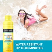 Neutrogena Beach Defense SPF 70 Kids Sunscreen Spray, Beach Essentials Body Sun Care, 6.5 oz