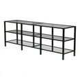 thumbnail image 1 of SEI Furniture Tyler Transitional Metal and Glass TV Stand in Matte Black, 1 of 3