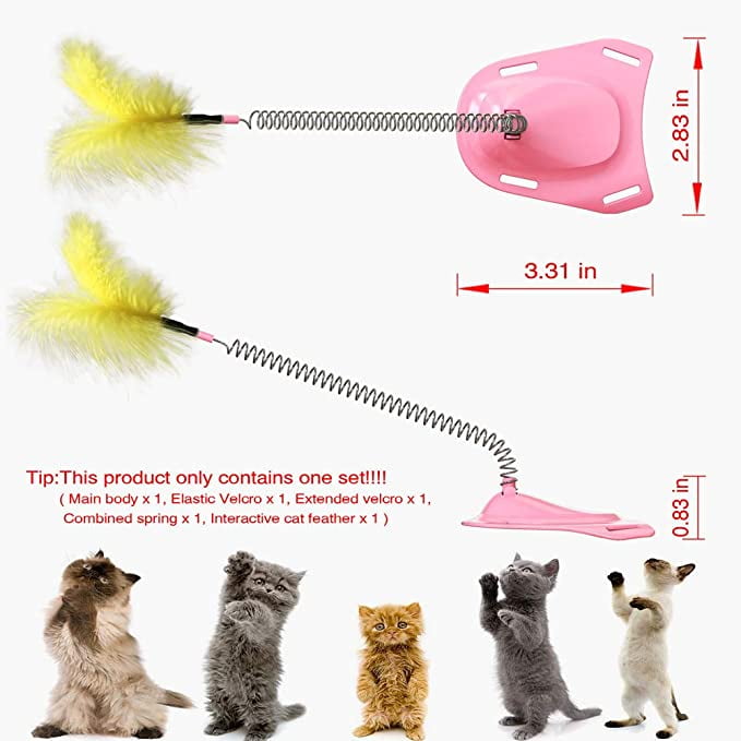 Funy Catinteractive Cat Teaser Stick With Feather - Funny Fish