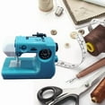 thumbnail image 2 of Portable Sewing Machine Plastics Pink/Blue/Red Home Sewing Accessories Household Crafting Mini Electric Sewing Machine B, 2 of 5