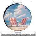 thumbnail image 2 of Beach Chairs-3 Spare Tire Cover Beaches Sunny Day Weatherproof Wheel Protectors for Camper Travel Trailer SUV Truck 14inch Fit for Jeep Wrangler Rv SUV Truck Travel Trailer, 2 of 8