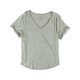 thumbnail image 1 of Aeropostale Perfect Tee Camiseta básica para mujer, gris, pequeña Aeropostale Camiseta básica, 1 of 2