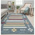 thumbnail image 2 of Rugs America Jaelyn JD10A Blue Harmony Tribal Bohemian Blue Area Rug, 2'6" x 8', 2 of 9