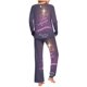 thumbnail image 4 of Puntoco Pijamas para mujer, conjunto de pijamas con estampado navideño, cuello redondo, bolsillo, pantalones y ropa para el hogar, 4 of 5