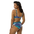 thumbnail image 6 of "Mystical Viking Waves" high-waisted bikini made with eco friendly recycled fabric, 6 of 6
