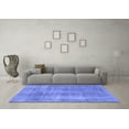 thumbnail image 3 of Ahgly Company Indoor Square Abstract Blue Modern Area Rugs, 7' Square, 3 of 4