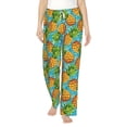 thumbnail image 2 of Goofa Pineapple Printed Soft Pajama Pants for Women, Wide Leg Comfy Casual Lounge Yoga Pants-Large, 2 of 9