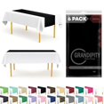 thumbnail image 1 of Grandipity Black 6 Pack Premium Disposable Plastic Table Runner 14 x 108 Inch. Table Runner for Dinner Parties & Events, 1 of 4