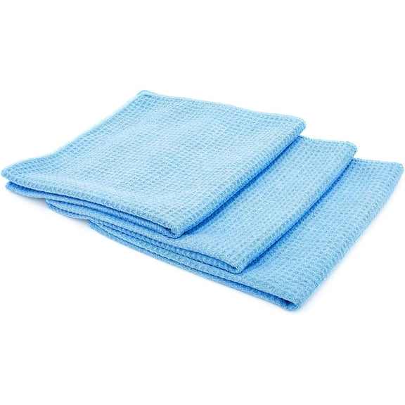Microfiber Car Cleaning Towels - 40x40cm Ultra-Fine Fiber for Windows, Glass & Drying - Reusable for Auto Detailing