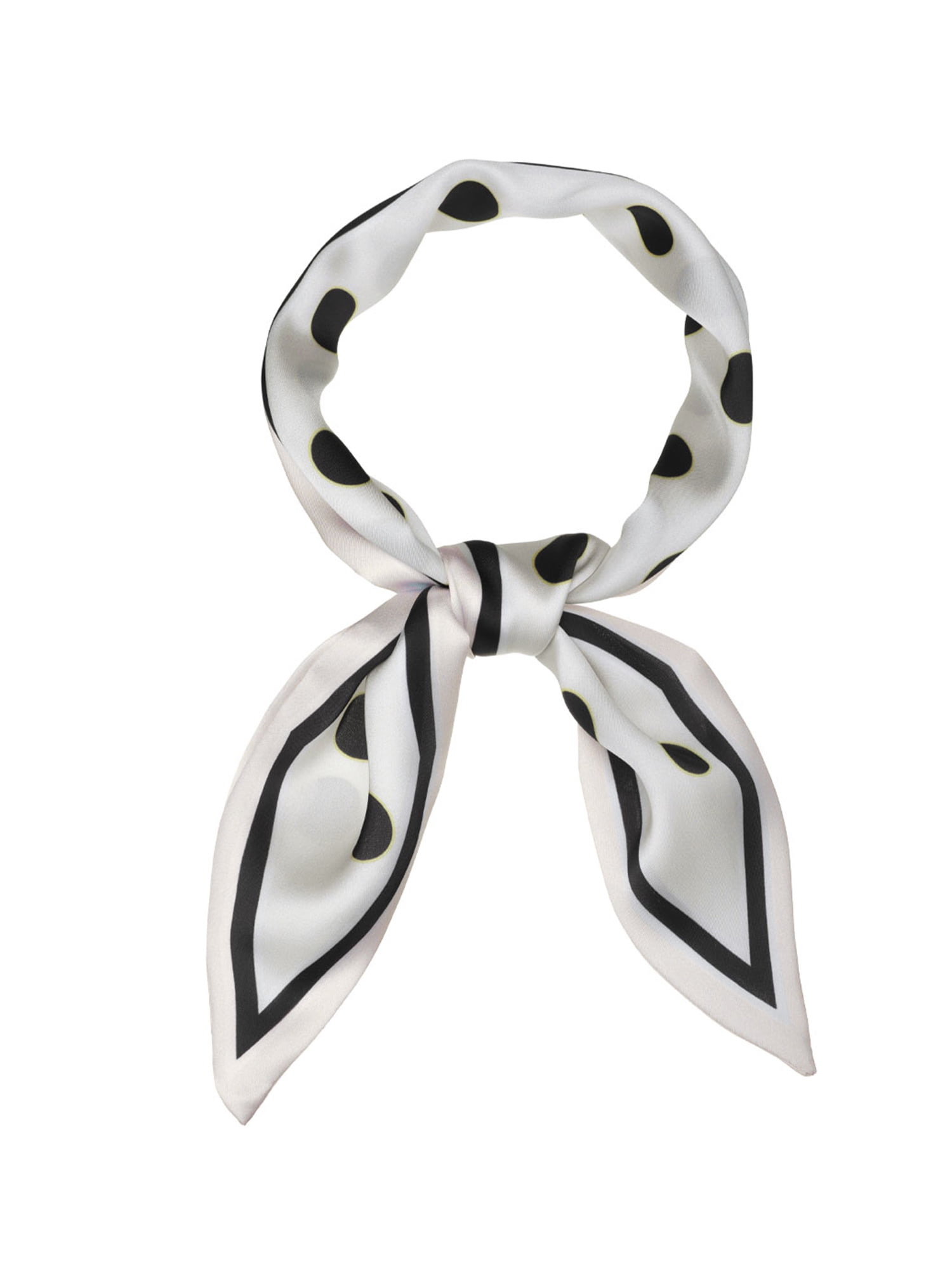 Allegra K Women's Skinny Scarf Ribbon Hair Band Heart Print Neck Scarf