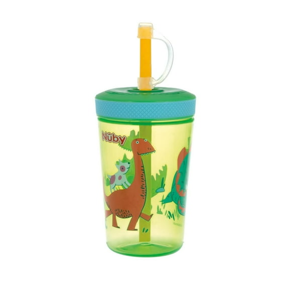 Nûby™ Thirsty Kids™ No-Spill™ Toddler Plastic Super Sipper Sip-it - Dino
