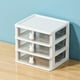 thumbnail image 1 of Caja de Almacenamiento de Caja de Escritorio de Plástico Transparente, Organizador Multifuncional para Cosméticos, Joyería, Papelería, Apilable y Ahorrador de Espacio 17x14.5x16cm, 1 of 6