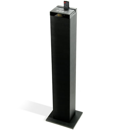GOgroove BlueSYNC STW Bluetooth Tower Floor Standing Speaker with Integrated Subwoofer (2.1 Channel)