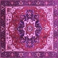 thumbnail image 1 of Ahgly Company Indoor Square Oriental Pink Industrial Area Rugs, 5' Square, 1 of 4