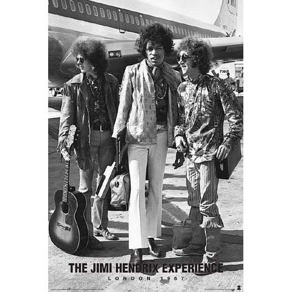 Jimi Hendrix Poster - 1967 London Band Shot New 24x36