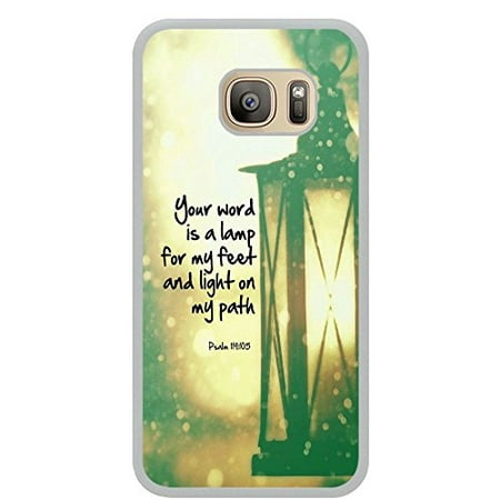 Ganma SUPER TUFF 360 Psalm 119:105 your word is a lamp Case For my feet and light on my path christian bible verses quotes theme Case For Samsung Galaxy Note 8 White Rubber Case