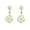 A, variant on 1 Pair Women Earrings Camellia Shape Faux Pearl Design Show Unique Charm Alloy Mini Flower Style Elegant All-Match Drop Earrings for Dating,B