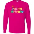 thumbnail image 3 of Inktastic It's My Birthday Letters Long Sleeve T-Shirt, 3 of 5