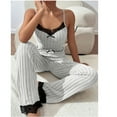 thumbnail image 6 of Women's home wear striped bandeau set, 6 of 7