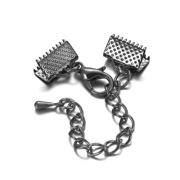 Accesorios de joyería para hacer uno mismo, cierre de langosta, cadena de cola extendida, pequeña gota de agua, clip de cuerda, cierre hecho a mano