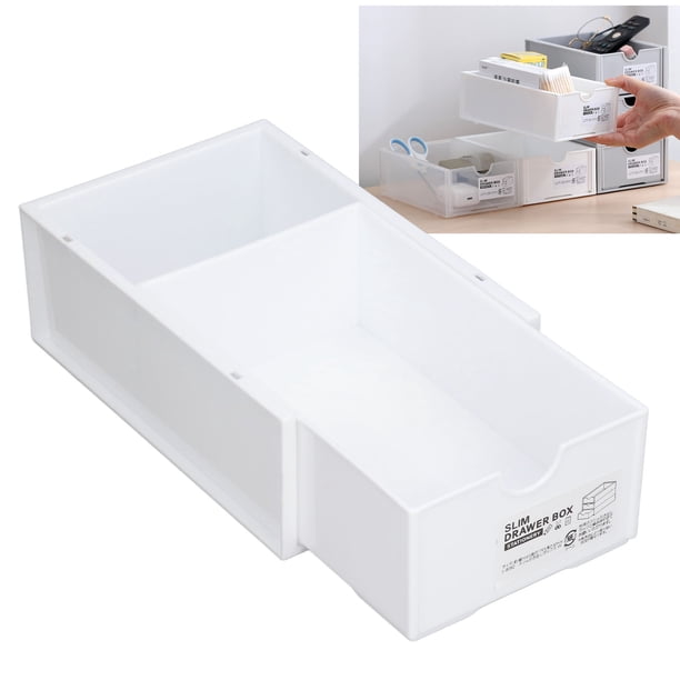 1 Paquete de Caja de Almacenamiento Material PP Apilable de Gran Capacidad Almacenamiento Clasificado Cajón Fuerte Y Duradero Cajón Apilable