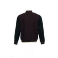 thumbnail image 3 of Argyleculture by Russell Simmons Burgundy Color Block Letterman Jacket Varsity , Size Medium, 3 of 4
