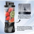 thumbnail image 2 of Licuadora Portátil Para Hielo Jugueras Profesional Blender Inalámbrica Exprimidor Recargable Usb-c Tritán Material Cuerpo De Copa Extraíble 700ml 360w 22000r/min 6cuchillas, 2 of 4