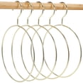 thumbnail image 1 of 5 Pcs Cintres Ronds pour Vêtements Cintres Ronds en Fer Cintres Créatifs pour Foulards Cintre Rond en Métal (Doré), 1 of 8