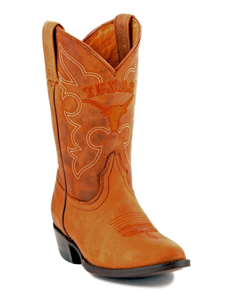Gameday New Boys Honey Leather University of Texas Western Cowboy Boots by GameDay Boots