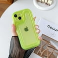 thumbnail image 5 of Compatible with iPhone 11 Case,Transparent Candy Color Bumper Shockproof Silicone Phone Case for iPhone 11,Green, 5 of 11