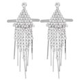 thumbnail image 1 of 1 par de hebillas para zapatos con cadena y borlas de diamantes de imitación, decoración para bolso, accesorios para prendas de vestir, estilo C, 2x7,3 cm, 1 of 5