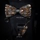 thumbnail image 4 of Gusleson Exquisite Hand Made Feather Bow Tie Brooch Pin Set With Gift, 4 of 5