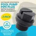 [2 Pack Drain Plugs With For Pumps Exact Replacement Part Number