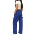 thumbnail image 5 of ShomPort Boys Cargo Pants Elastic Waist Drawstring Straight Leg Cargo Sweatpants with Pockets Casual Kids Uniform Pant, 5 of 8