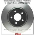 thumbnail image 3 of Detroit Axle - Front Brake Kit for 2012-2018 Ford Focus 2013-2018 C-Max, 2004-2011 Volvo S40 2012-2013 C30 Drilled and Slotted Brake Rotors Ceramic Brakes Pads Replacement: 10.94" inch Front, 3 of 5