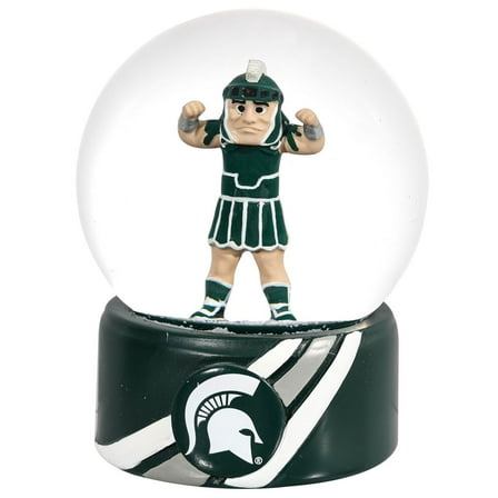 Michigan State Spartans 100mm Mascot Glass Water Globe