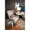 thumbnail image 6 of Elle Decor Mid-Century Modern Wingback Chair in Two-Toned Beige, 6 of 8