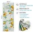 thumbnail image 2 of Yellow Lemon Flowers White Pattern Hot Yoga Mat Towel Non Slip for Hot Yoga - Quick-Drying Yoga Mat Cover with 4 Corner Pockets with Travel Bag - Hot Yoga Towel Non Slip 74"x26", 2 of 6
