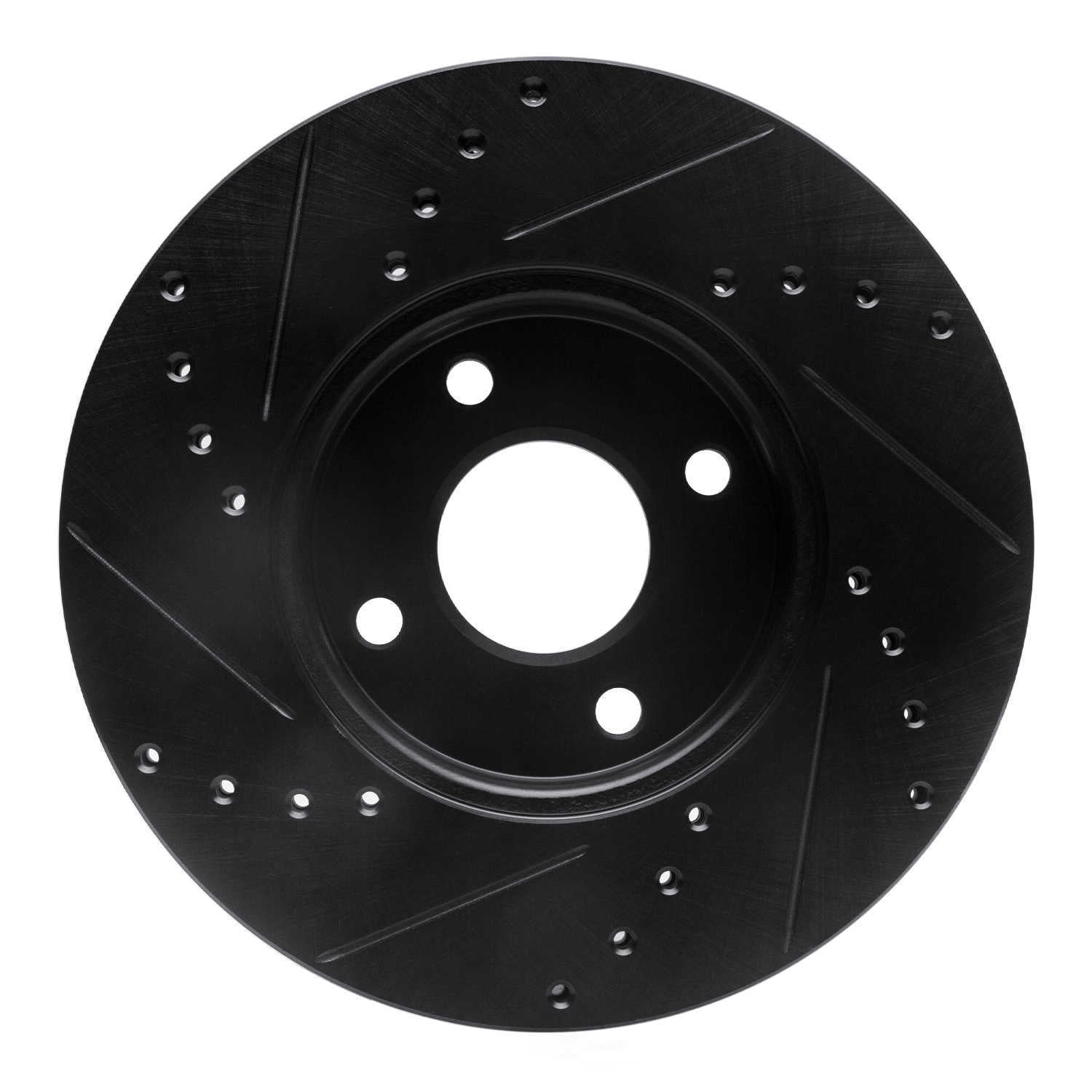 Dynamic Friction Company 633-54053R DFC Brake Rotor - Drilled And Slotted - Black